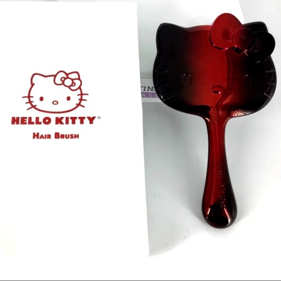 Hello Kitty Accessories - Sanrio Hello Kitty Romantic Chrome Red Hair Brush